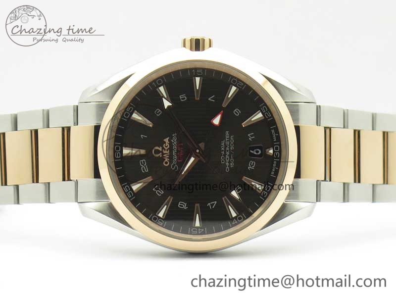 Aqua-Terra-150M-GMT-SS-RG-VSF-1-1-Best-Edition-Brown-Textured-Dial-on-SS-RG-Bracelet-A8605-Super-Clone-6.jpg