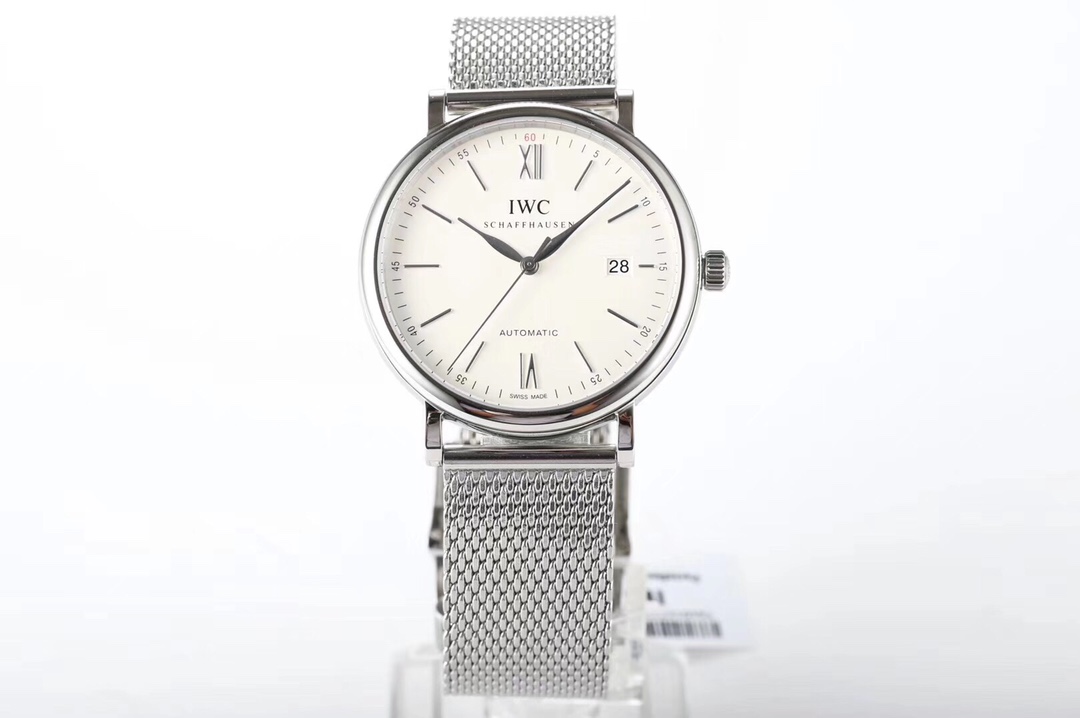[MKS공장]IWC 포르토피노 화이트다이얼 실버핸즈 메쉬 브레이슬릿