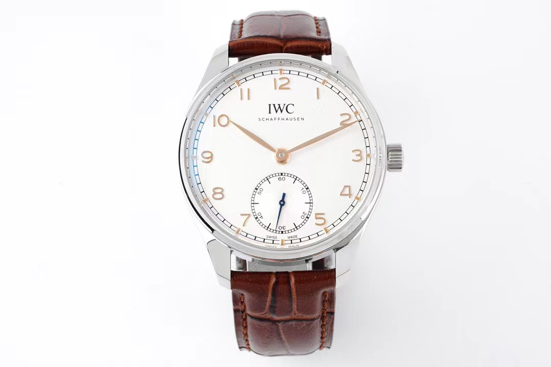 [ZF공장]IWC 포르투기즈 IW358303 화이트다이얼 골드핸즈 가죽스트랩