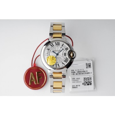 [AF공장]까르띠에 발롱블루 36mm 18K옐로우골드 도금 콤비 브레이슬릿