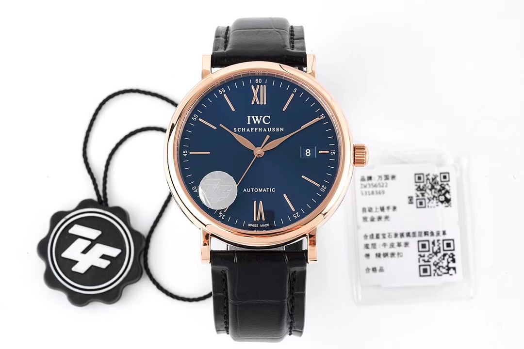 [ZF공장]아이더블유씨 포르토피노 39mm IW356522 18K로즈골드도금 블루다이얼