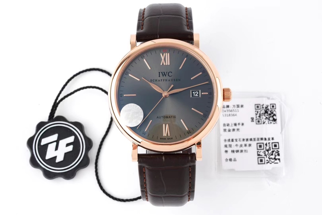 [ZF공장]아이더블유씨 포르토피노 39mm IW356511 18K로즈골드도금 그레이다이얼