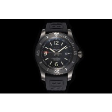 [TF공장]브라이틀링 슈퍼오션 46mm DLC블랙 블랙다이얼 러버스트랩