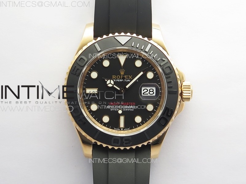 [VS공장]Yacht-Master 126655 RG VSF 11 Best Edition Black Ceramic Bezel on Oysterflex Rubber Strap VS3235