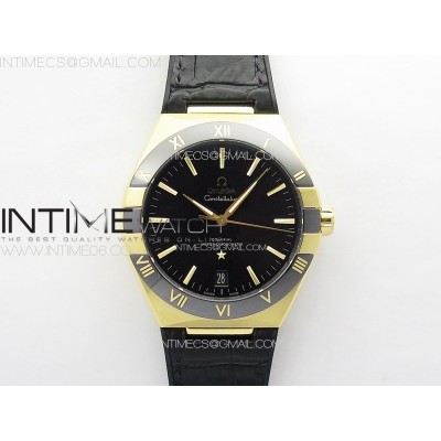 [VS공장]컨스틸레이션 옐로골드 블랙 세라믹 베젤 블랙다이얼 41MM YG Black Ceramic Bezel VSF 11 Best Edition Black Dial on Black Gummy Strap A8900