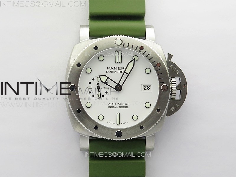 [VS공장]PAM1226 Y VSF 11 Best Edition White Dial on Green Rubber Strap P.900 Super Clone