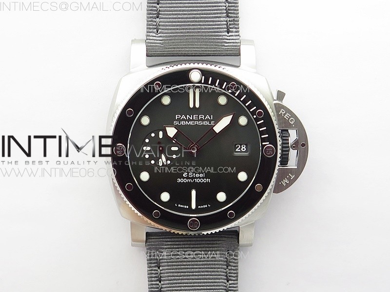 [VS공장]PAM 1288 O VSF 11 Best Edition Verde Smeraldo Anthracite gradient on Gray Leather Strap P.900 Super Clone