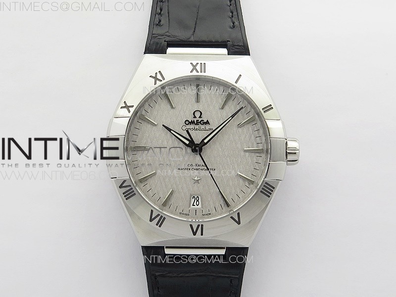 [VS공장]컨스틸레이션 실버다이얼 가죽스트렙 39MM SS VSF 11 Best Edition Silvevr Textured Dial on Black Leather Strap A8800
