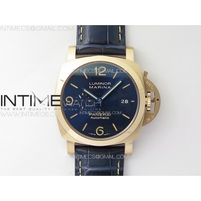 Pre Order PAM1114  RG VSF 11 Best Edition Blue Dial on Blue Leather Strap P.9010 Super Clone