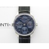 Portuguese IW503401 Real PR SS APSF 11 Best Edition Blue Dial On Black Leather Strap A52610