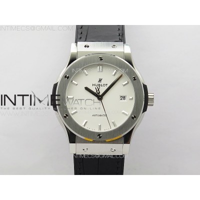 Classic Fusion 42mm SS APSF 11 Best Edition White Dial On Gummy Strap A2892