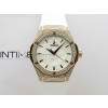 Classic Fusion Orlinski RG Full Diamonds APSF 11 Best Edtion White Faceted Dial on White Rubber Strap A2892