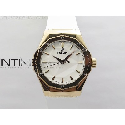 Classic Fusion Orlinski RG APSF 11 Best Edtion White Faceted Dial on White Rubber Strap A2892