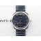 Master Moonphase SS APSF 11 Best Edition Blue Diamonds Dial on Blue Leather Strap AL899