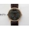Master Ultra Thin Moon 136255J RG ZF 11 Best Edition Gray Dial on Brown Leather Strap V3 SA925 Super Clone