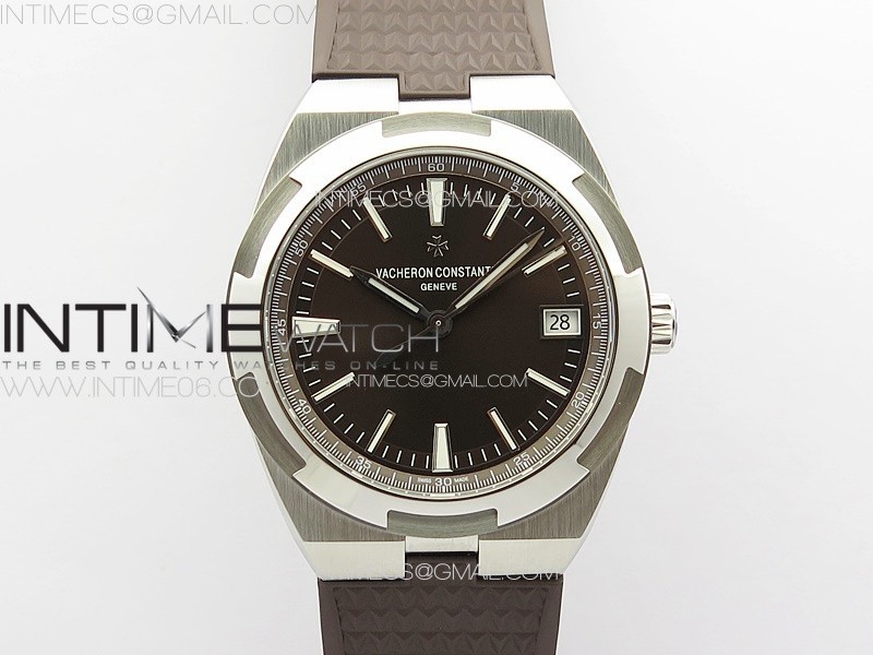 Overseas 4500V SS ZF 11 Best Edition Brown Dial on Brown Rubber Strap A5100