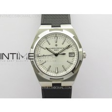 Overseas 4500V SS ZF 11 Best Edition Silver Dial on Black Rubber Strap A5100