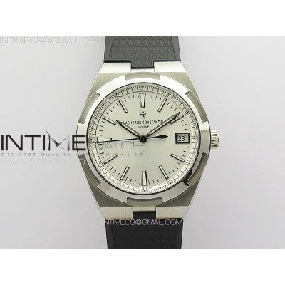 Overseas 4500V SS ZF 11 Best Edition Silver Dial on Black Rubber Strap A5100