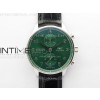 Portuguese Chrono IW371615 ZF 11 Best Edition Green Dial on Black Leather Strap A69355