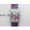 Long Island Ladies SS Diamonds Bezel ZF 11 Mother of Pearl Dial on Purple Leather Strap Swiss Ronda Quartz