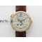 Master Geographic Real PR RG ZF 11 Best Edition Silver Dial on Brown Leather Strap A939