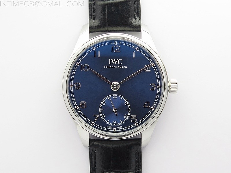Portuguese IW358304 ZF 11 Best Edition SS Blue Dial on Black Leather Strap A82200
