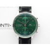 Portuguese IW371615 ZF V3 11 Best Edition SS Green Dial on Black Leather Strap A96355