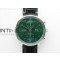 Portuguese IW371615 ZF V3 11 Best Edition SS Green Dial on Black Leather Strap A96355