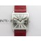 Master Square SS Ladies ZF 11 Best Edition White Roman Dial on Red Leather Strap Ronda Quartz