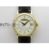 Calatrava 5153G-010 YG ZF 11 Best Edition White textured dial on Brown Leather Strap A324CS