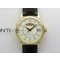 Calatrava 5153G-010 YG ZF 11 Best Edition White textured dial on Brown Leather Strap A324CS