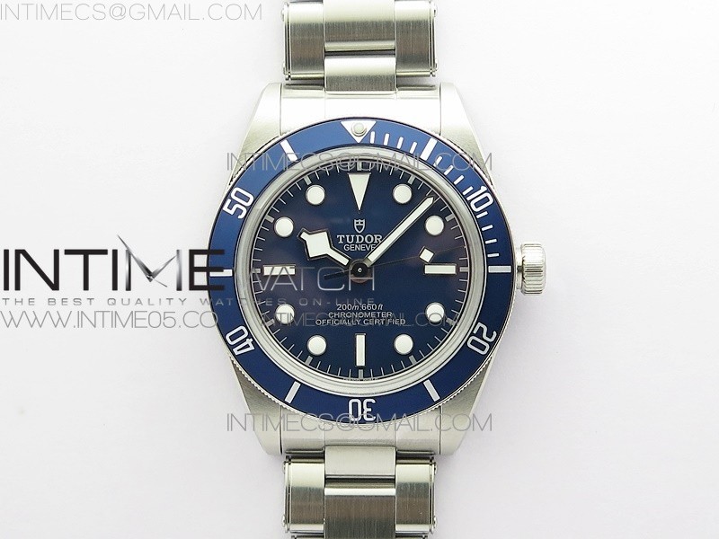 Black Bay Fifty Eight 39mm SS ZF 11 Best Edition Blue Dial on SS Bracelet A2824