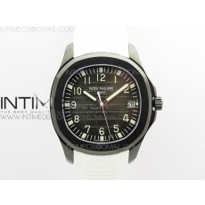 Aquanaut Jumbo 5167A DLC ZF 11 Best Edition Black Dial on White Rubber Strap 324CS(Free Box)