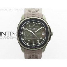 Aquanaut Jumbo 5167A DLC ZF 11 Best Edition Black Dial on Brown Rubber Strap 324CS(Free Box)