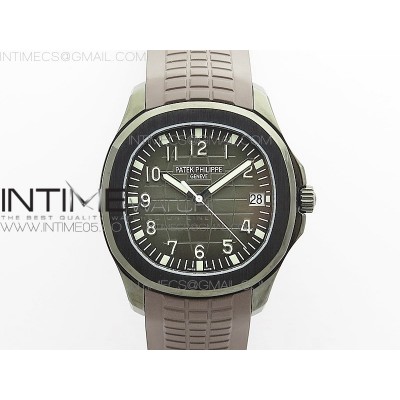 Aquanaut Jumbo 5167A DLC ZF 11 Best Edition Black Dial on Brown Rubber Strap 324CS(Free Box)