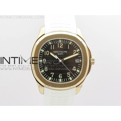 Aquanaut 5167R RG ZF 11 Best Edition Brown Dial on White Rubber Strap 324CS (Free box)
