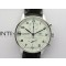 Portugieser Chronograph Edition 150 Years IW371602 ZF 11 Best Edition White Dial on Black Leather Strap A7750 (Slim Movement)
