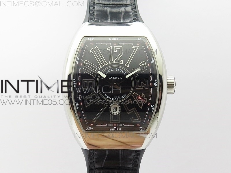 Vanguard V45 SS ZF Best Edition Black Textured Dial on Black Rubber Strap MIYOTA 9015