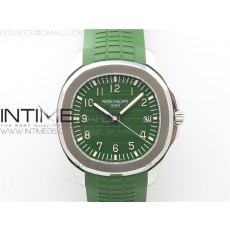 Aquanaut 5168G 42mm SS ZF 11 Best Edition Green Dial on Green Rubber Strap 324CS (Free box)