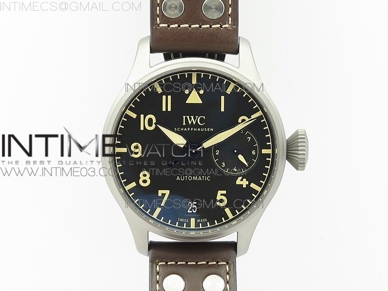 Big Pilot IW501004 TI ZF 11 Best Edition Black Dial on Brown Leather Strap A52110