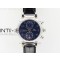 Da Vinci IW393402 SS ZF 11 Best Edition Blue Dial SS A7750 On Black Leather Strap