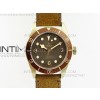 Heritage Black Bay Aluminium Bronze V2 ZF 11 Best Edition on Brown Leather Strap A2824
