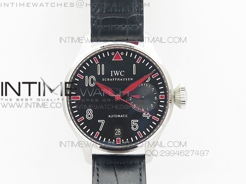 Big Pilot Real PR IW500435 Muhammad Ali ZF Best Edition on Black Leather Strap A51111