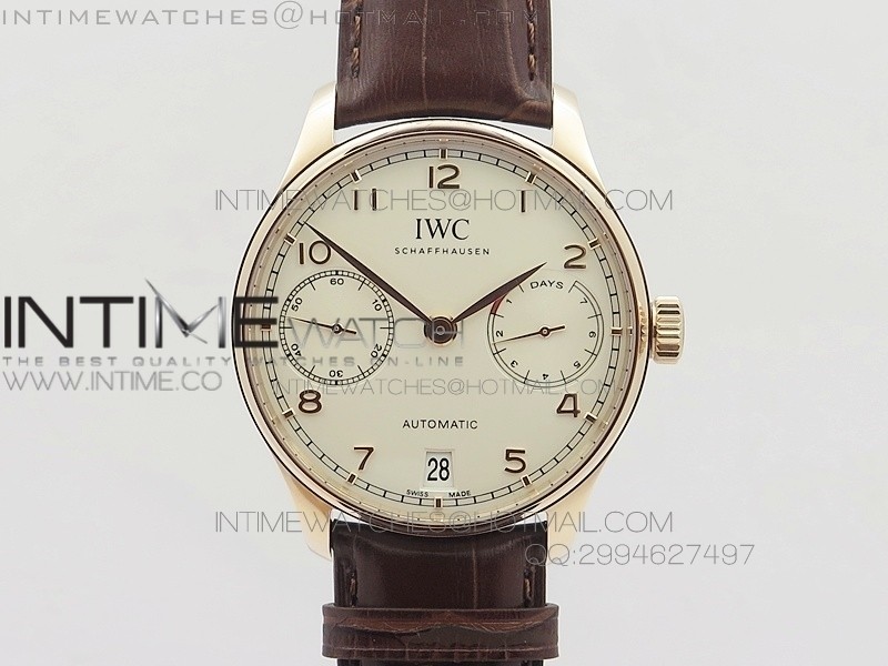 PORTUGUESE REAL PR IW500701 ZF V4 11 BEST EDITION ON BROWN LEATHER STRAP A52010