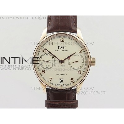 PORTUGUESE REAL PR IW500701 ZF V4 11 BEST EDITION ON BROWN LEATHER STRAP A52010