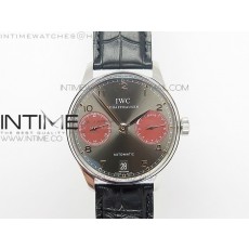 PORTUGUESE REAL PR SS GARY DIAL V2 Gold Numbers ZF 11 BEST EDITION ON BLACK LEATHER STRAP A52010