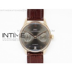 Portuguese Real PR RG IW500702 ZF V4 11 Best Edition on Brown Leather Strap A52010