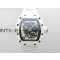 RM055 White Ceramic BBR Best Edition Skeleton Dial on White Rubber Strap Clone RMUL2 V2