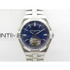 Overseas Tourbillon SS BBR Best Edition Blue Dial on SS Bracelet