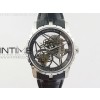 Excalibur Rddbex0393 SS BBR Best Edition Skeleton Dial on Black Leather Strap A2136 Tourbillon